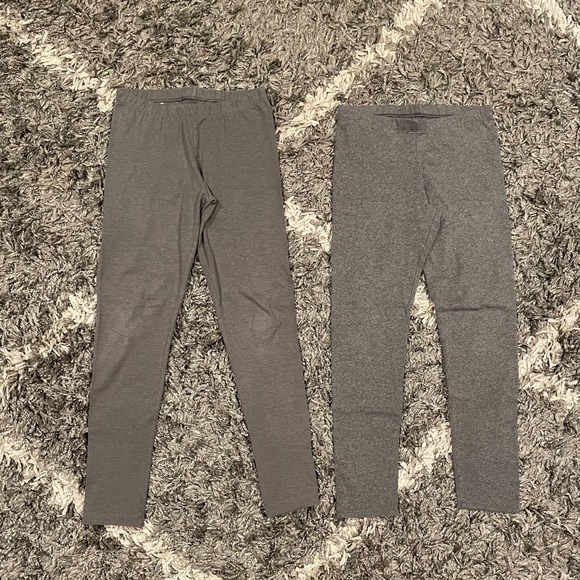 Girls Legging Bundle Size 10-12 Black Grey School Activewear Loungewear - Picture 3 of 7